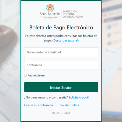Boleta de Pago Electrónico